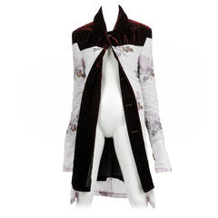 Comme de Garcons Velvet 
Floral Formal Coat