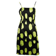 Stephen Sprouse Green Spotted Dress