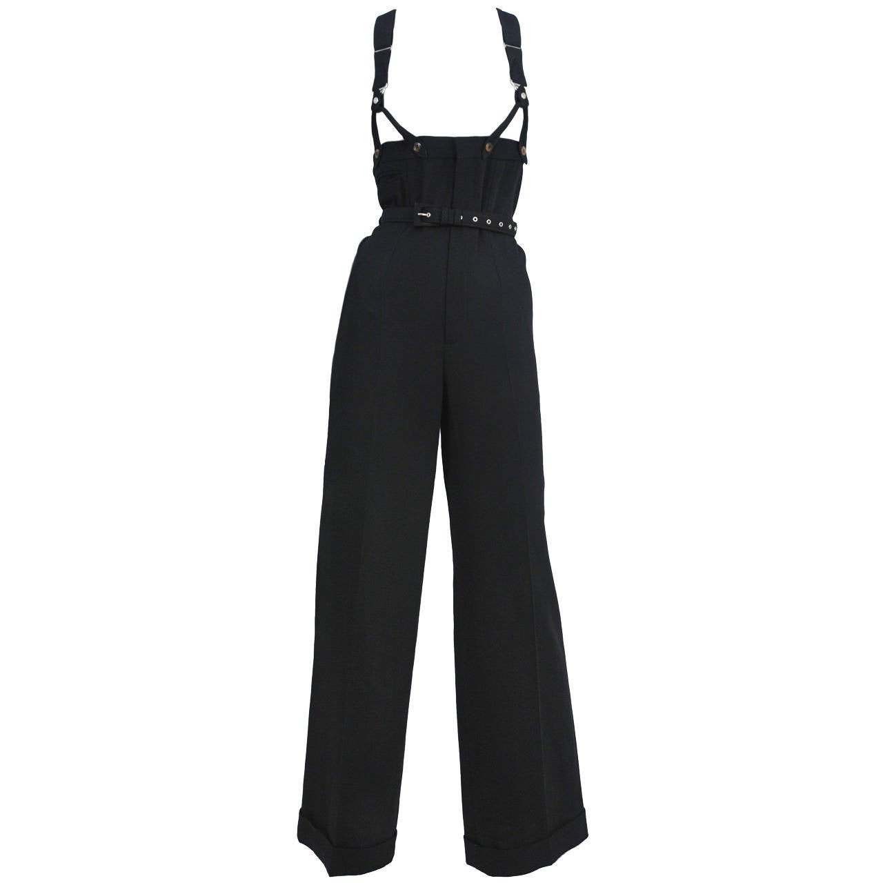 Jean Paul Gaultier Wide Leg Jumpsuit at 1stDibs jean paul gaultier
