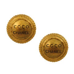 Coco Chanel Logo Earrings