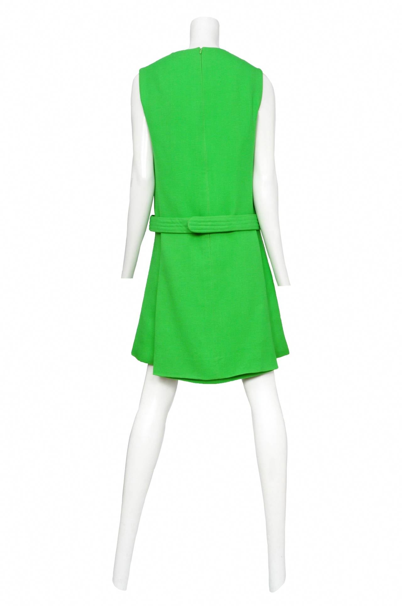 Women's Pierre Cardin Green Futuristic Dress