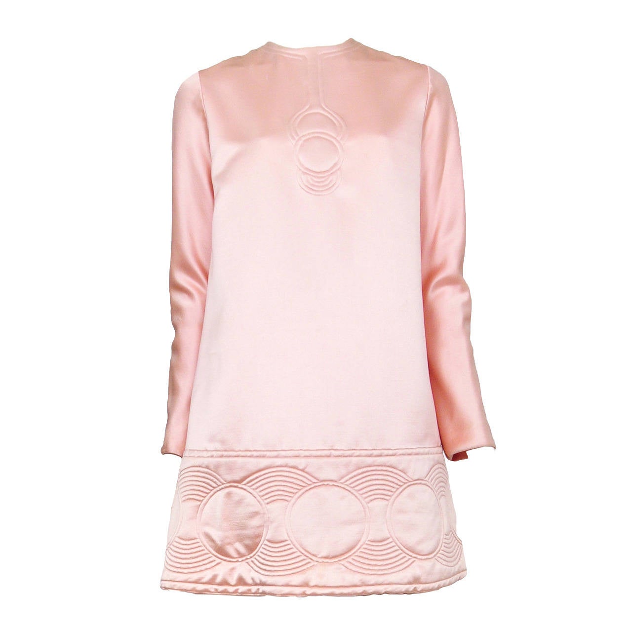 Pierre Cardin Pink Satin Dress