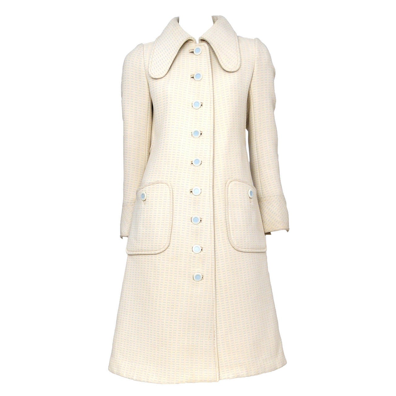 Courreges Cream Coat & Skirt