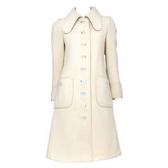 Vintage Courreges Cream Coat & Skirt