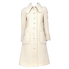 Courreges Cream Coat & Skirt
