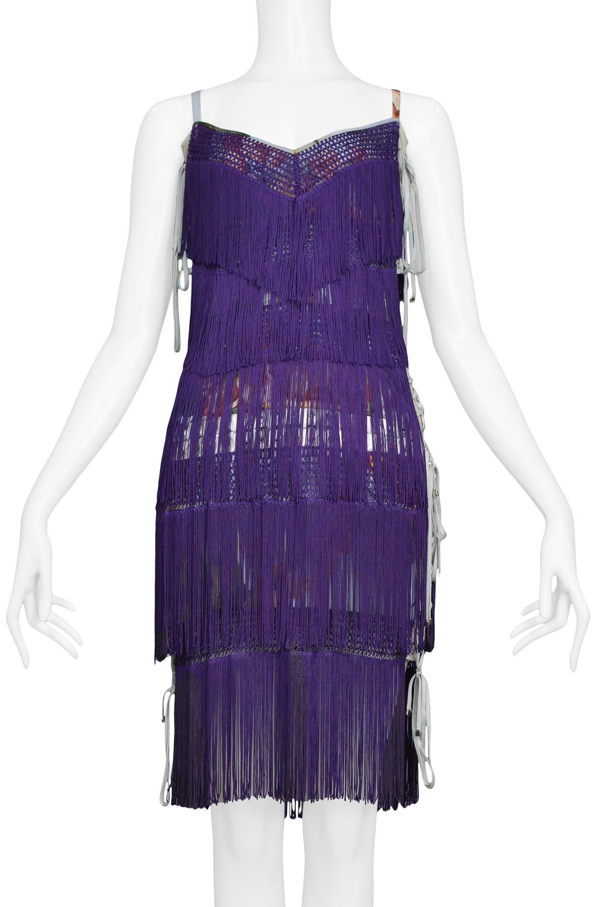 purple floral corset dress