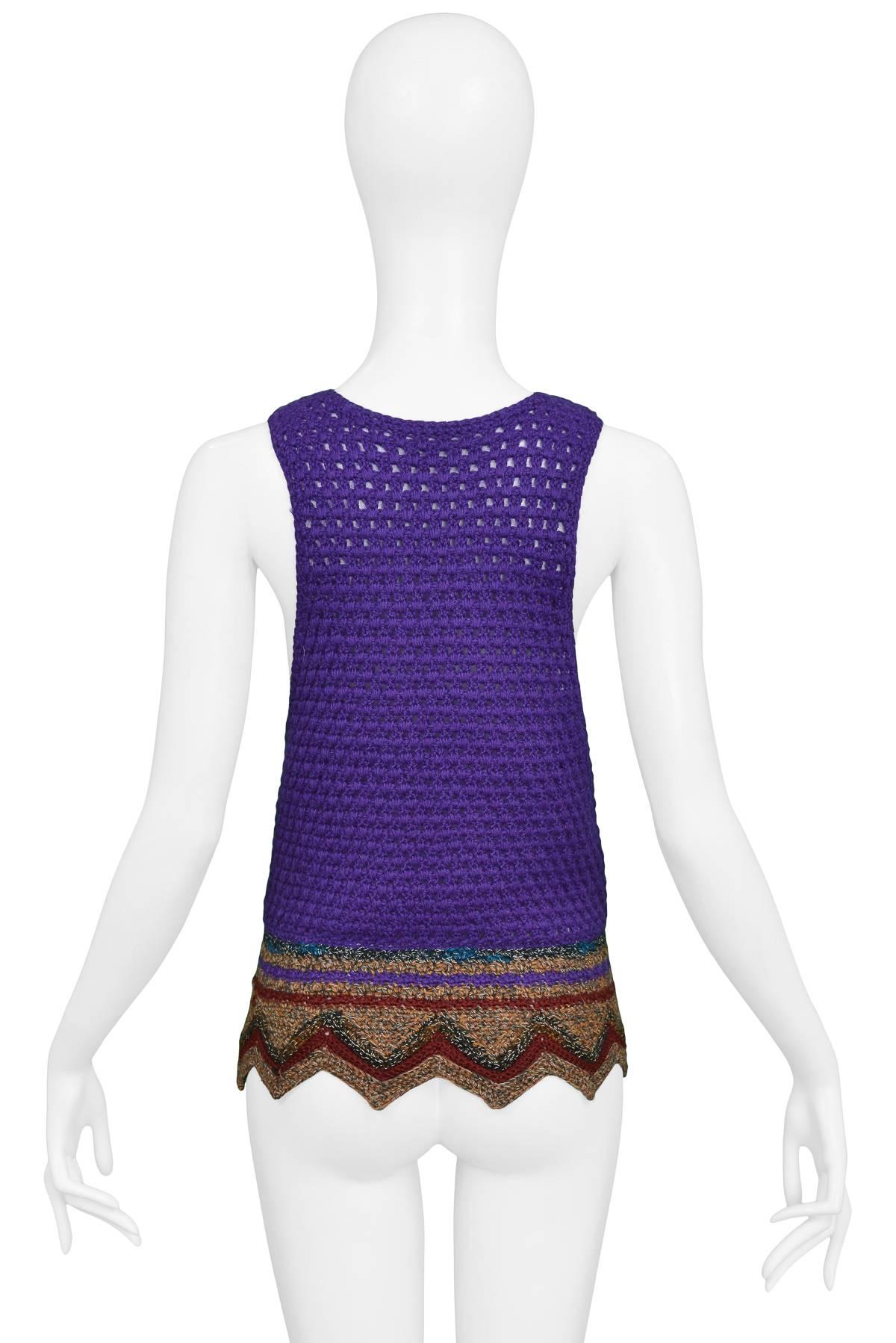 Iconic YSL 1970 Crochet Hippie Top As Seen On Yves Saint Laurent Himself  In Excellent Condition In Los Angeles, CA