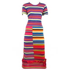 Vintage Comme Des Garcons Multi Stripe Dress