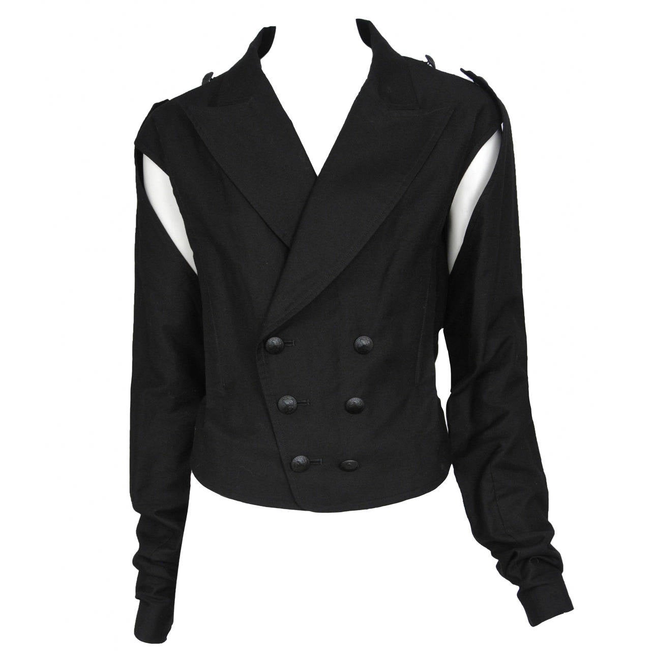 Yohji Yamamoto Detachable sleeve jacket at 1stdibs