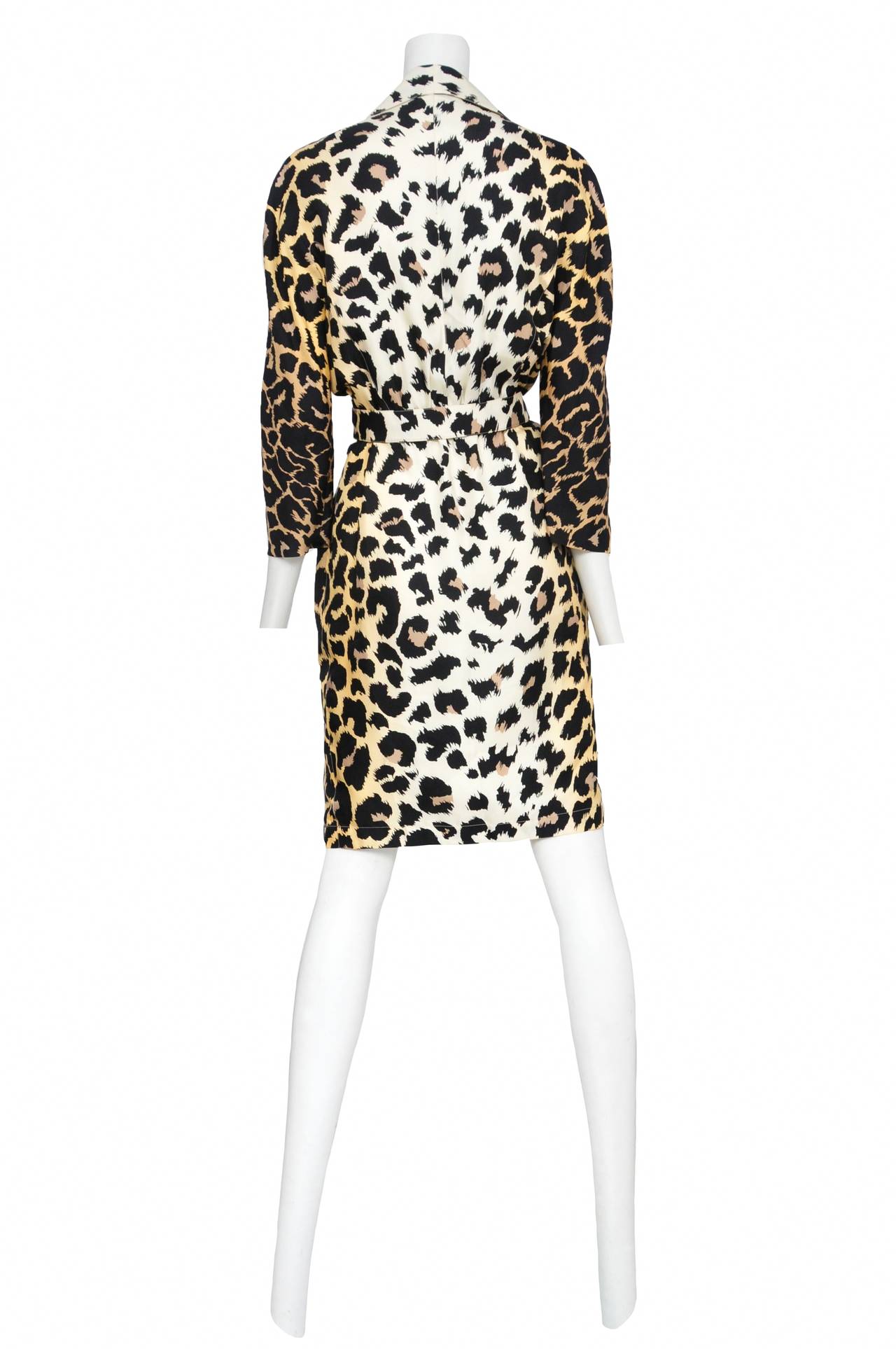 Thierry Mugler Leopard Print Day Dress In Excellent Condition In Los Angeles, CA