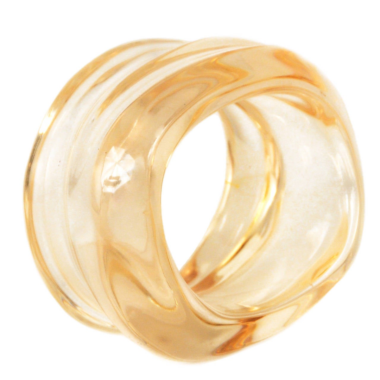 Thierry Mugler Clear Lucite Bangle