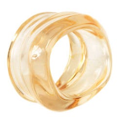 Retro Thierry Mugler Clear Lucite Bangle