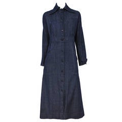 Yves Saint Laurent Denim Trench