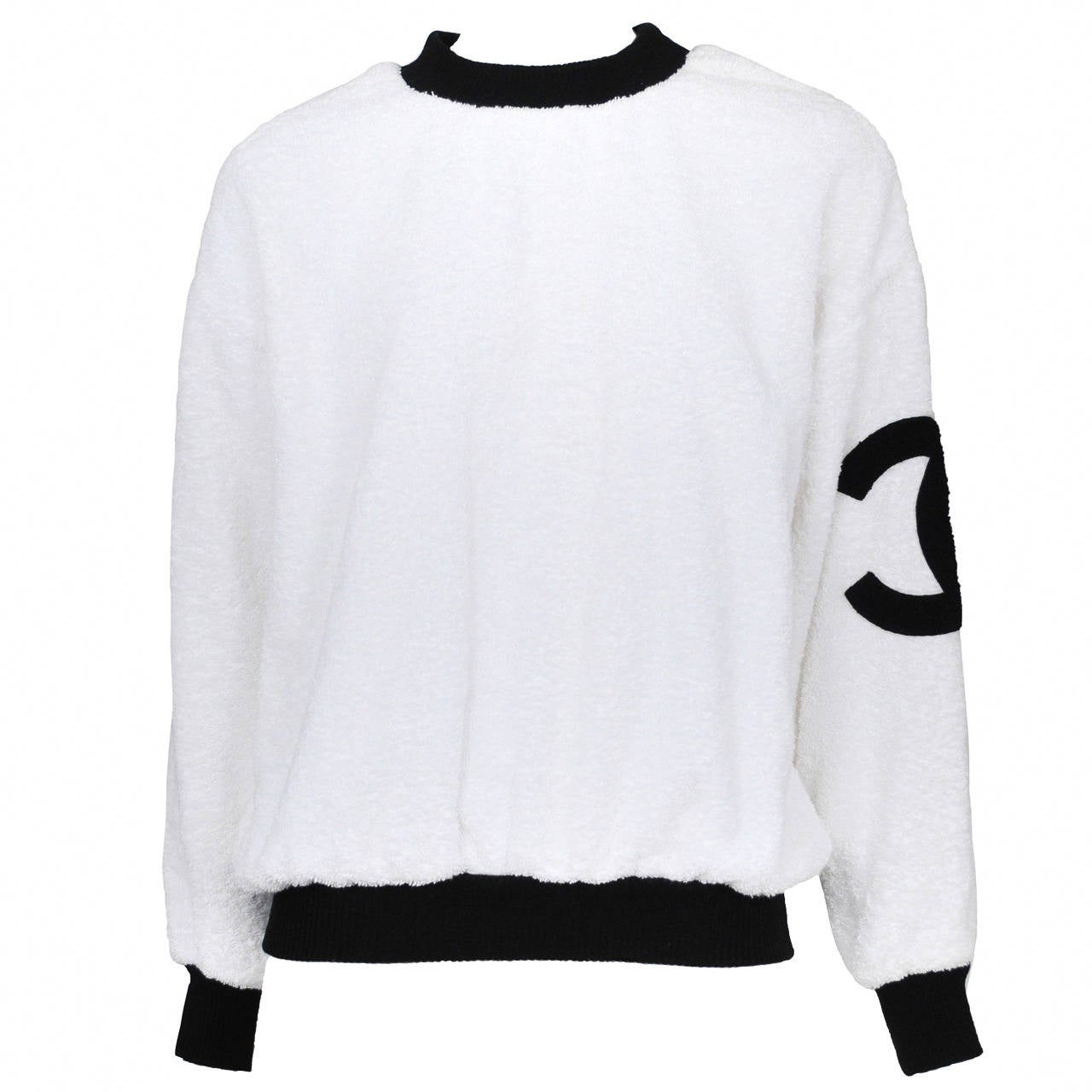 Chanel Terry Sweat Shirt with CC Logo