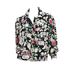 Chanel Silk Floral Jacket