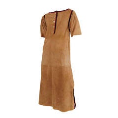 Vintage Ted Lapidus Suede dress