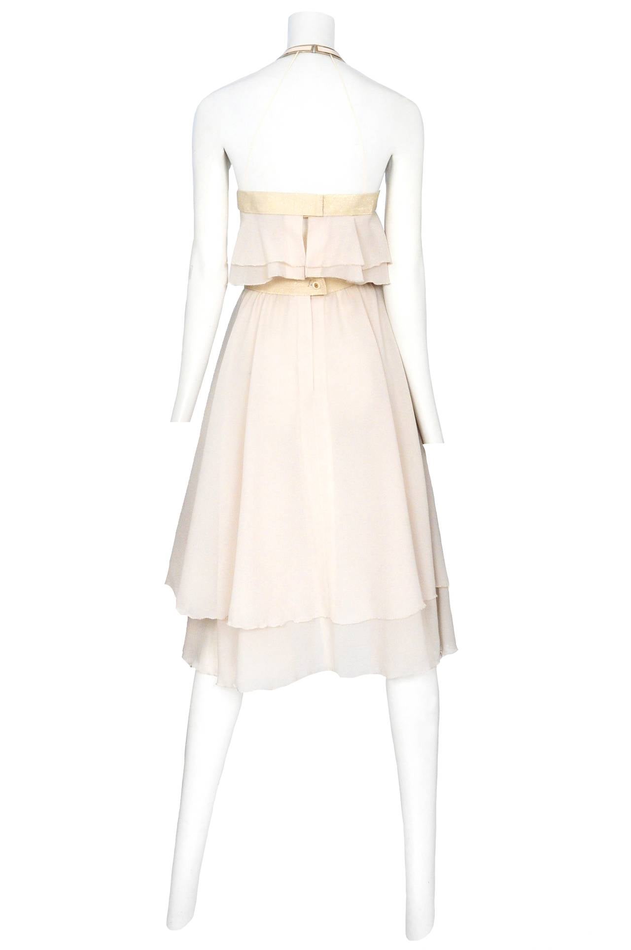 Jacques Cassia Cream Jersey Dress