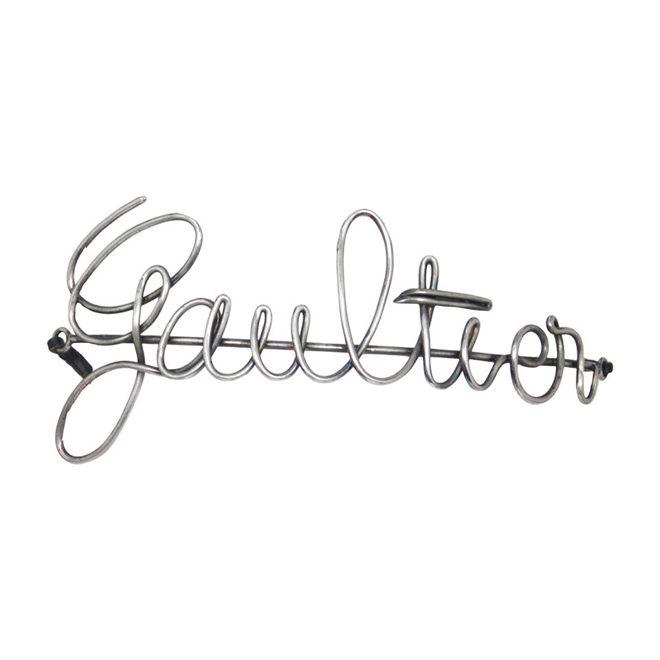 Jean Paul Gaultier Cursive Logo Belt