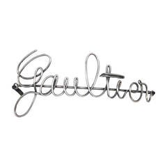 Vintage Jean Paul Gaultier Cursive Logo Belt