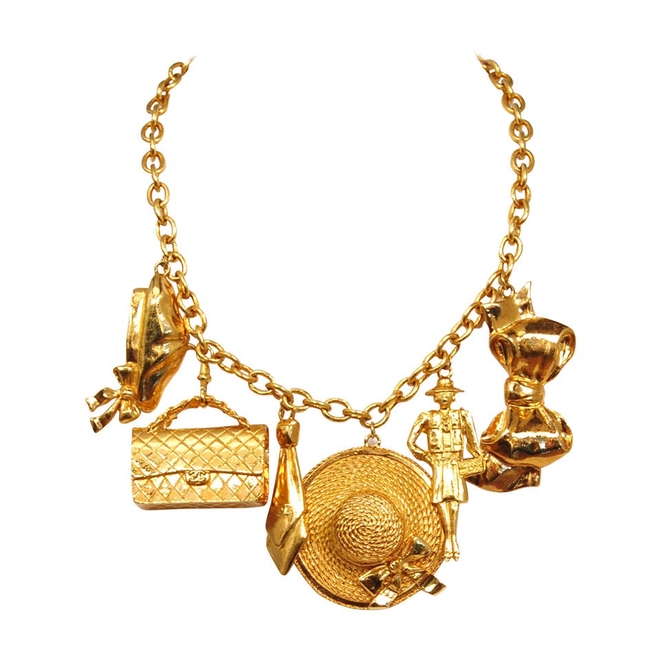 Chanel Charm Necklace at 1stDibs