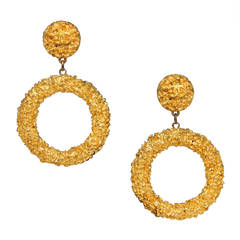 Chanel Gold Hoop Earrings
