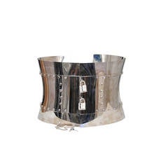 Dolce and Gabbana Chrome Metal Corset