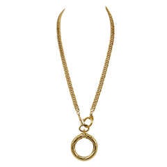 Chanel Gold Monocle Pendant