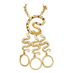 Vintage Escada Serpent Necklace