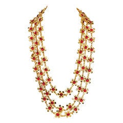 Chanel Gripoix Floral Necklace