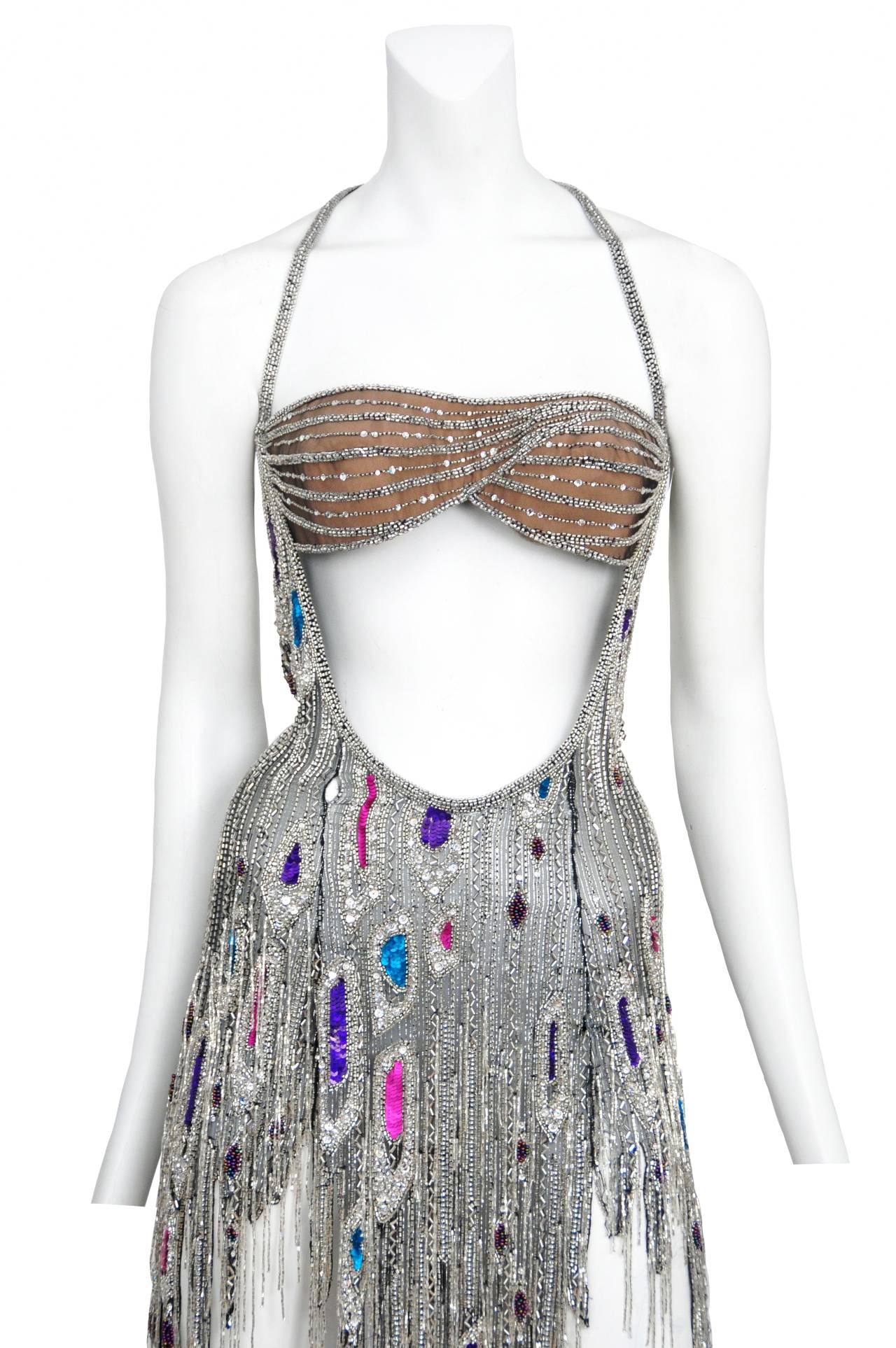 Bob Mackie Beaded Cocktail Show Dress at 1stDibs | bob mackie beaded ...