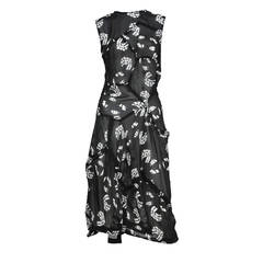 Comme Des Garcons Black And White Printed Dress