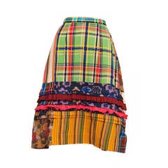 Comme Des Garcons Ruffle Patchwork Skirt