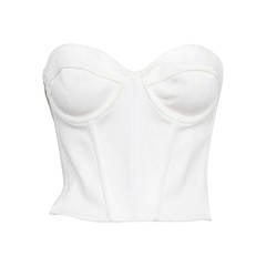 Alaia White Bustier