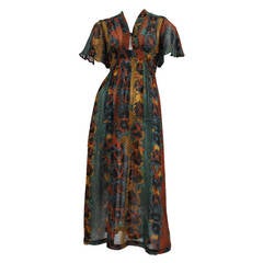 Vintage Ossie Clark Printed Day Dress