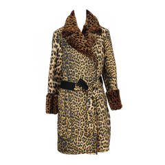 Vintage Gaultier Leopard Print Coat