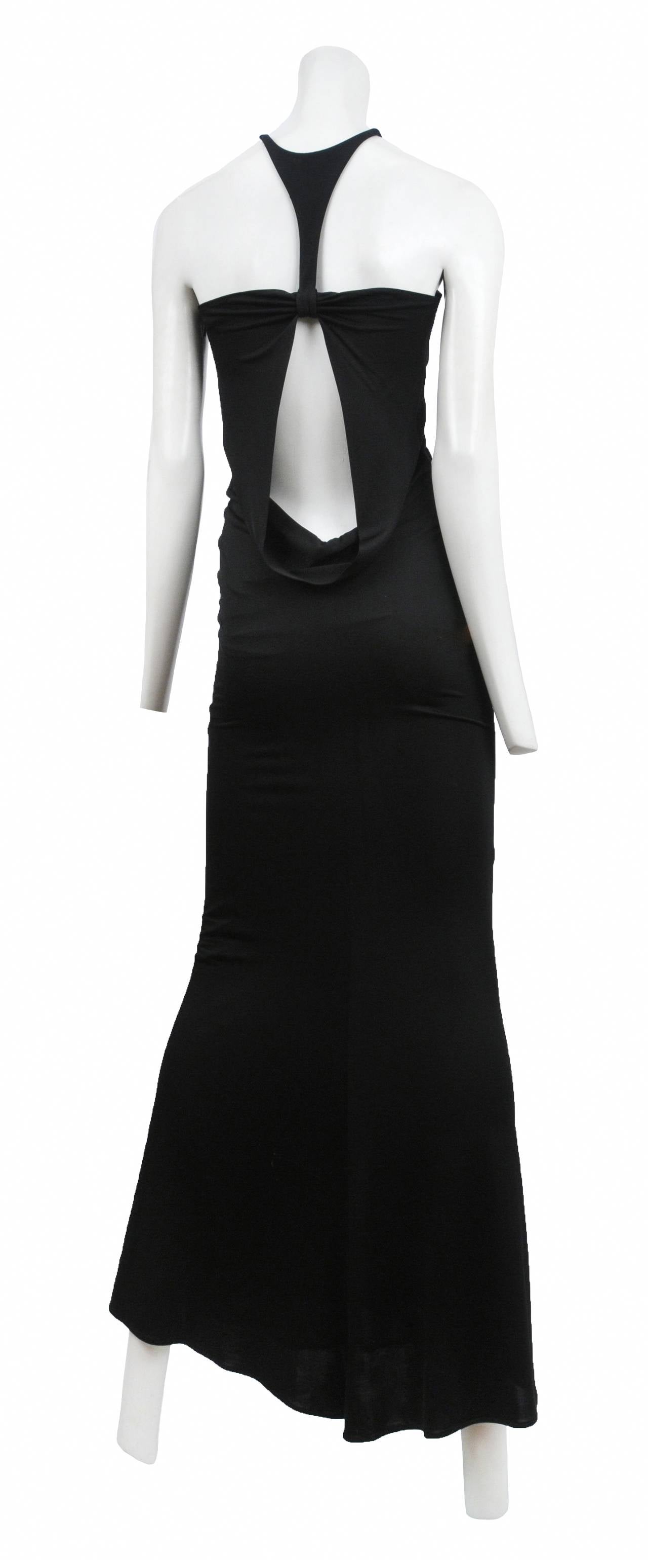 Tom Ford Black Jersey Cut-Out Gown at 1stDibs