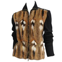 Vintage Tom Ford for Gucci Fur Zip up Jacket