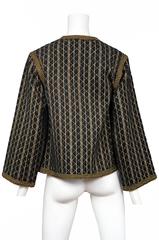 Yves Saint Laurent Gold and Black Quilted Jacket