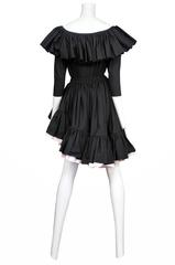 Yves Saint Laurent Black & Pink Cotton Ensemble