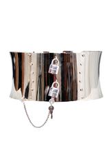 Dolce & Gabbana Chrome Corset Belt