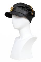 Chanel Leather Moto Cap