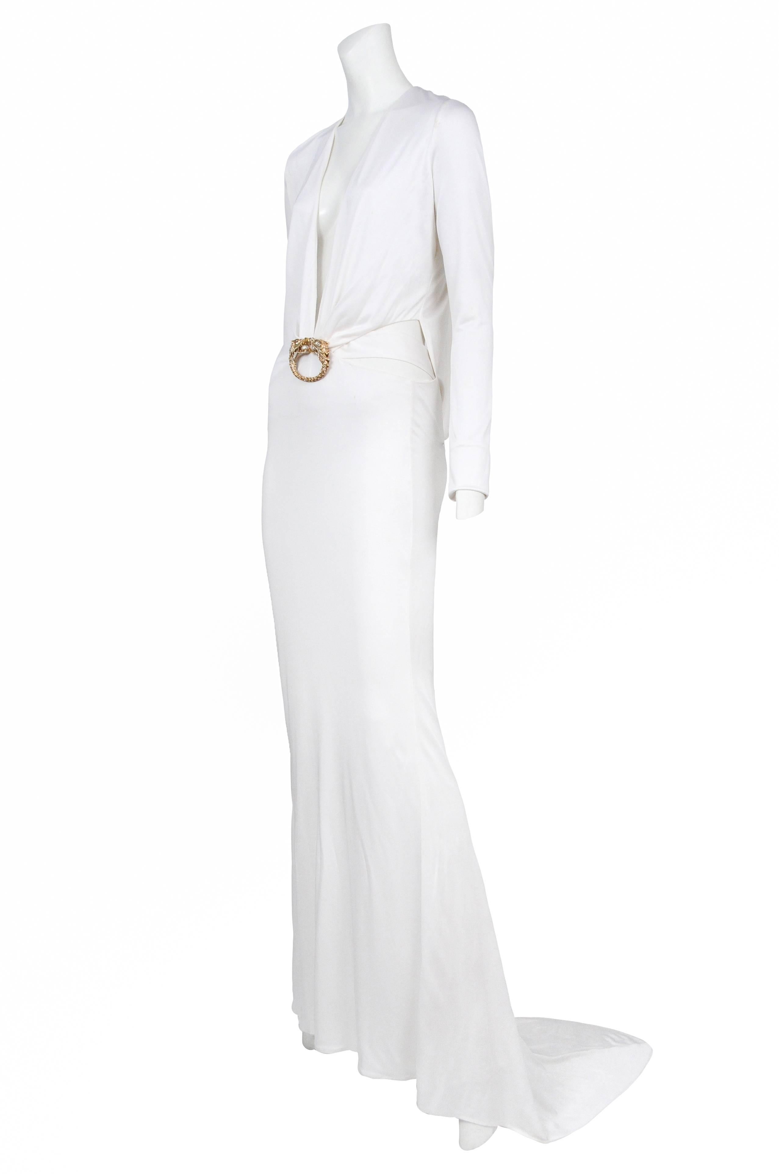 gucci white dress