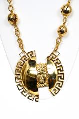 Versace Split Medallion Necklace