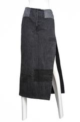 Margiela Artisinal Black Denim Skirt