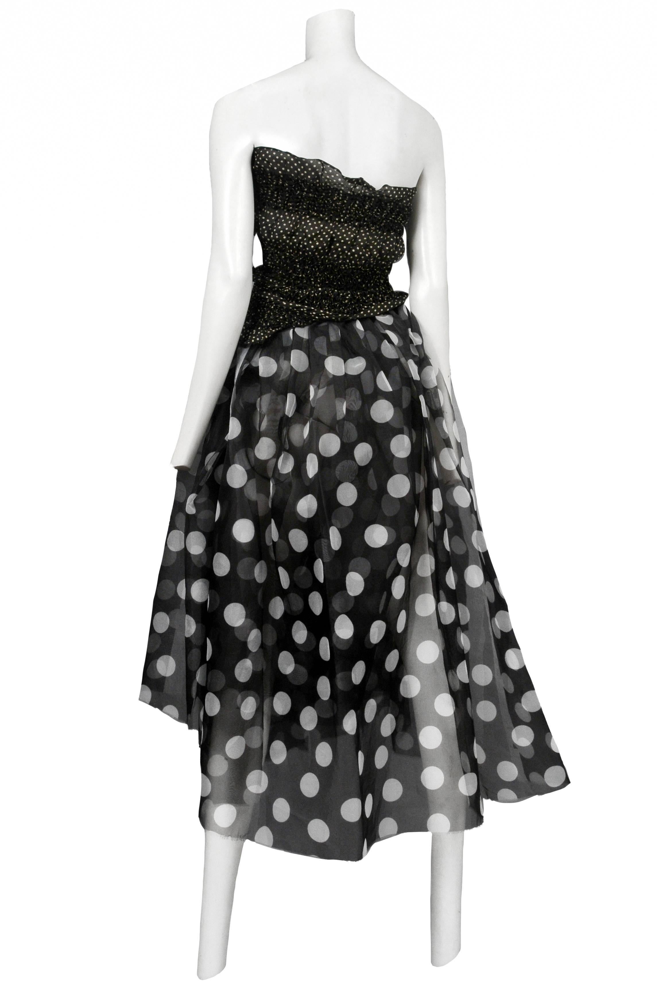 Black Tao Polka Dot Organza Dress 