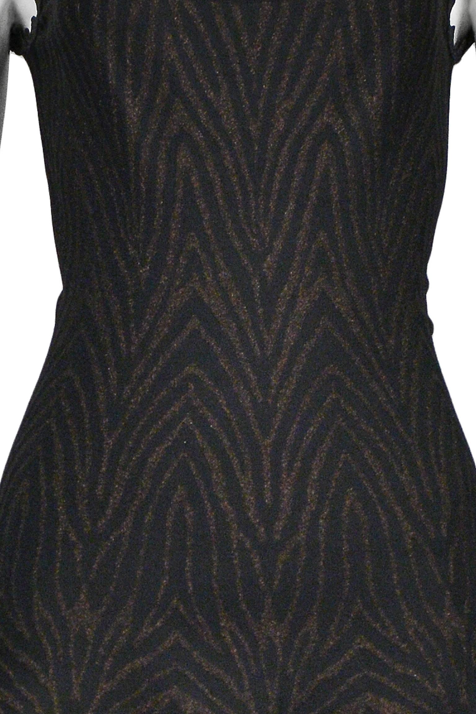 Women's Alaia Metallic Zebra Knit Circle Dress