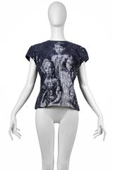 Vintage Alexander McQueen Rare Romanov Children Sequin Top Joan Collection 1998