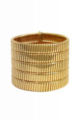 Bulgari 5 Row Tubogas Cuff Bracelet