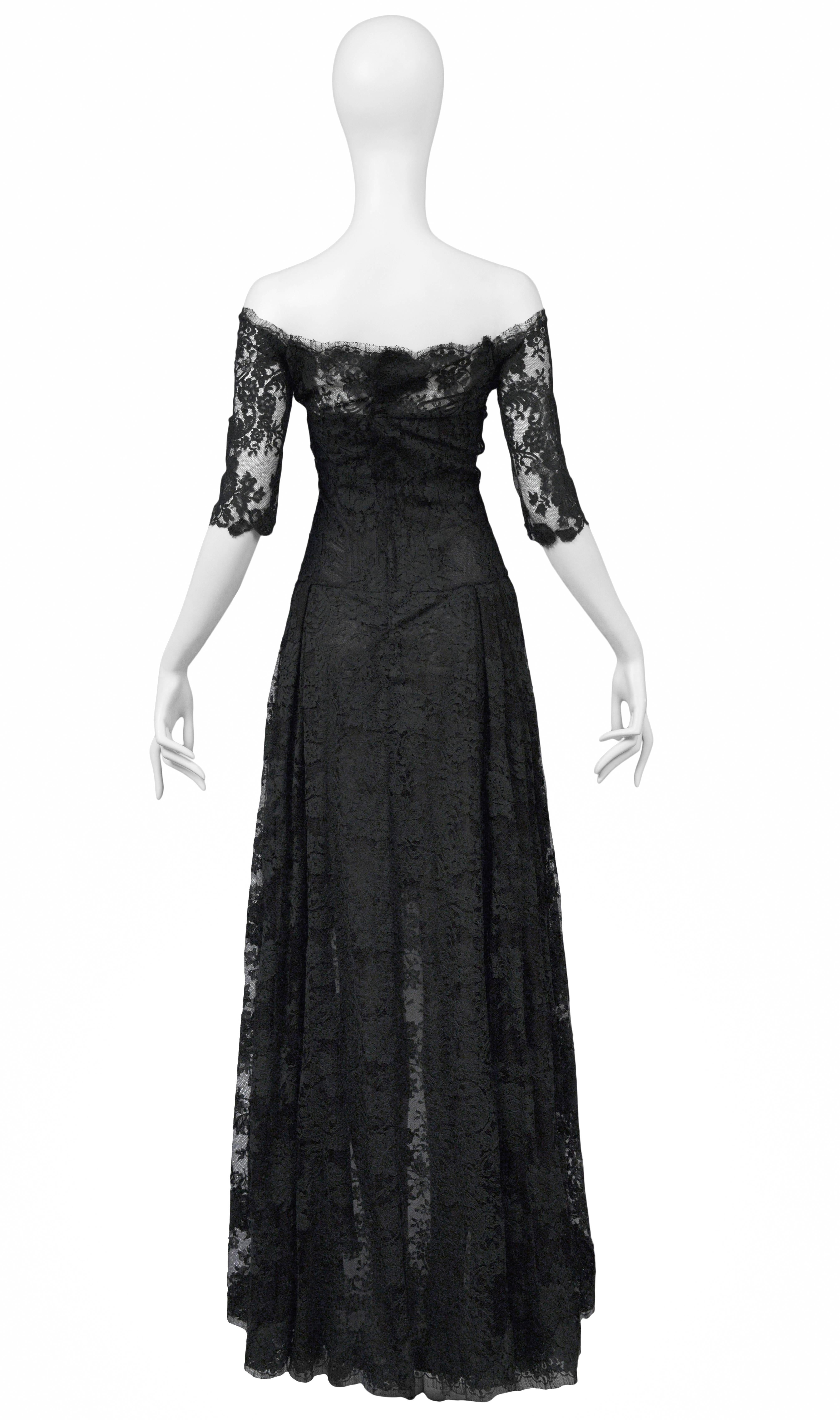 Black McQueen Sarabande Collection Gown 