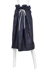 Comme des Garcons Navy Floral Dirndl Skirt 1996